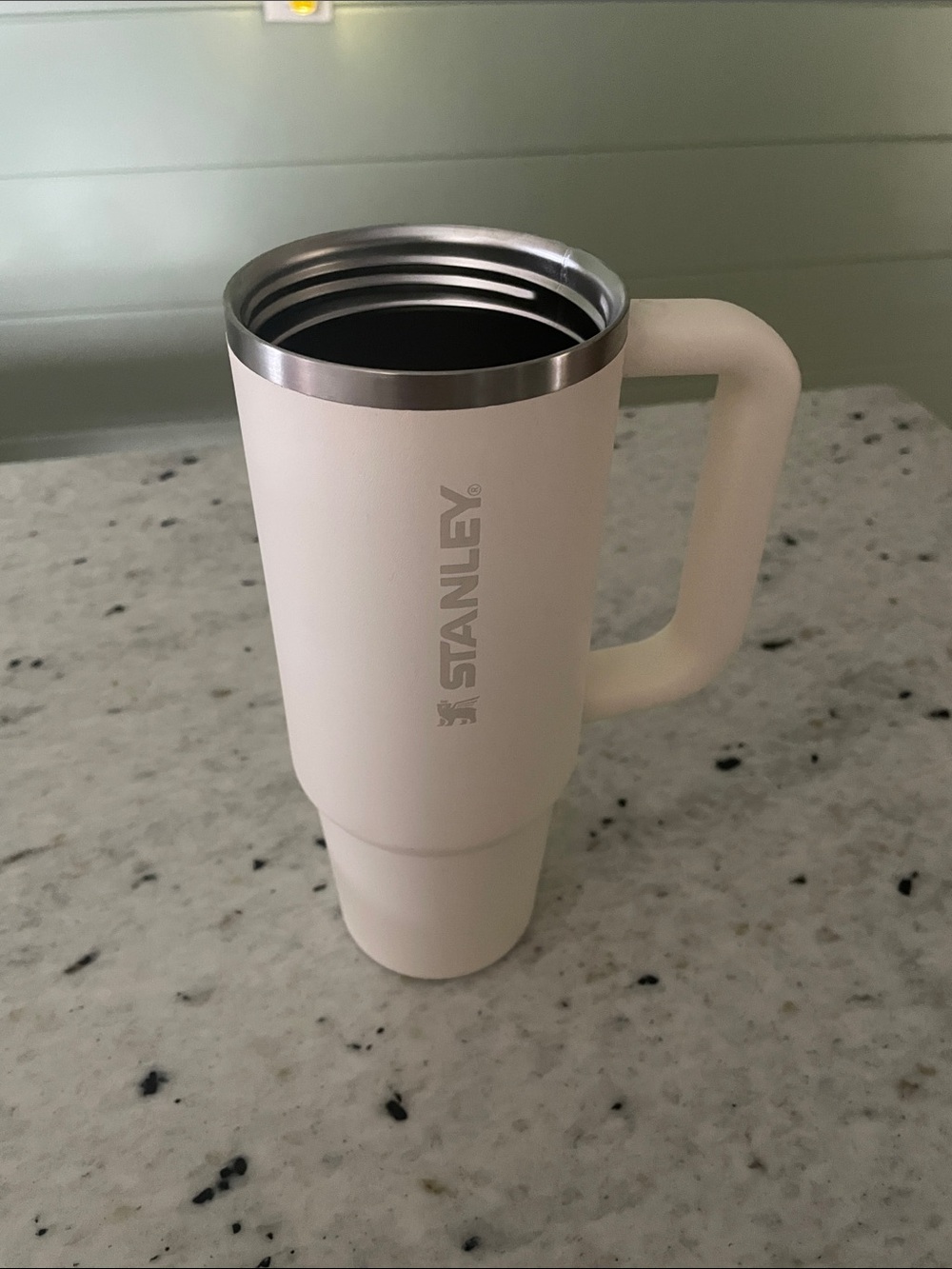 Stanley Cream Travel Mug with Handle